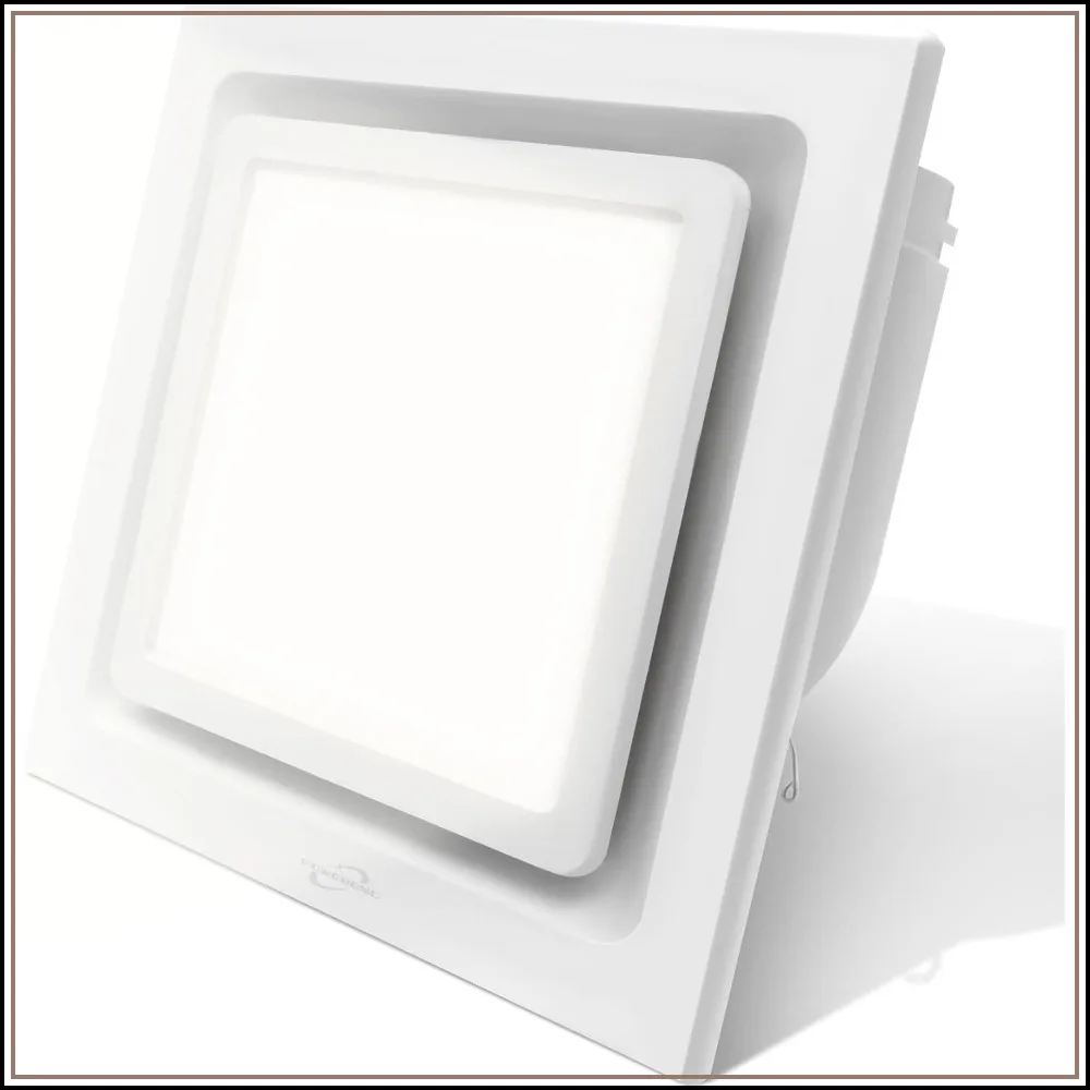 

Ultra Quiet 141CFM Bathroom Exhaust Fan with LED Light, 0.7 Sones, 11.8in Ceiling Ventilation