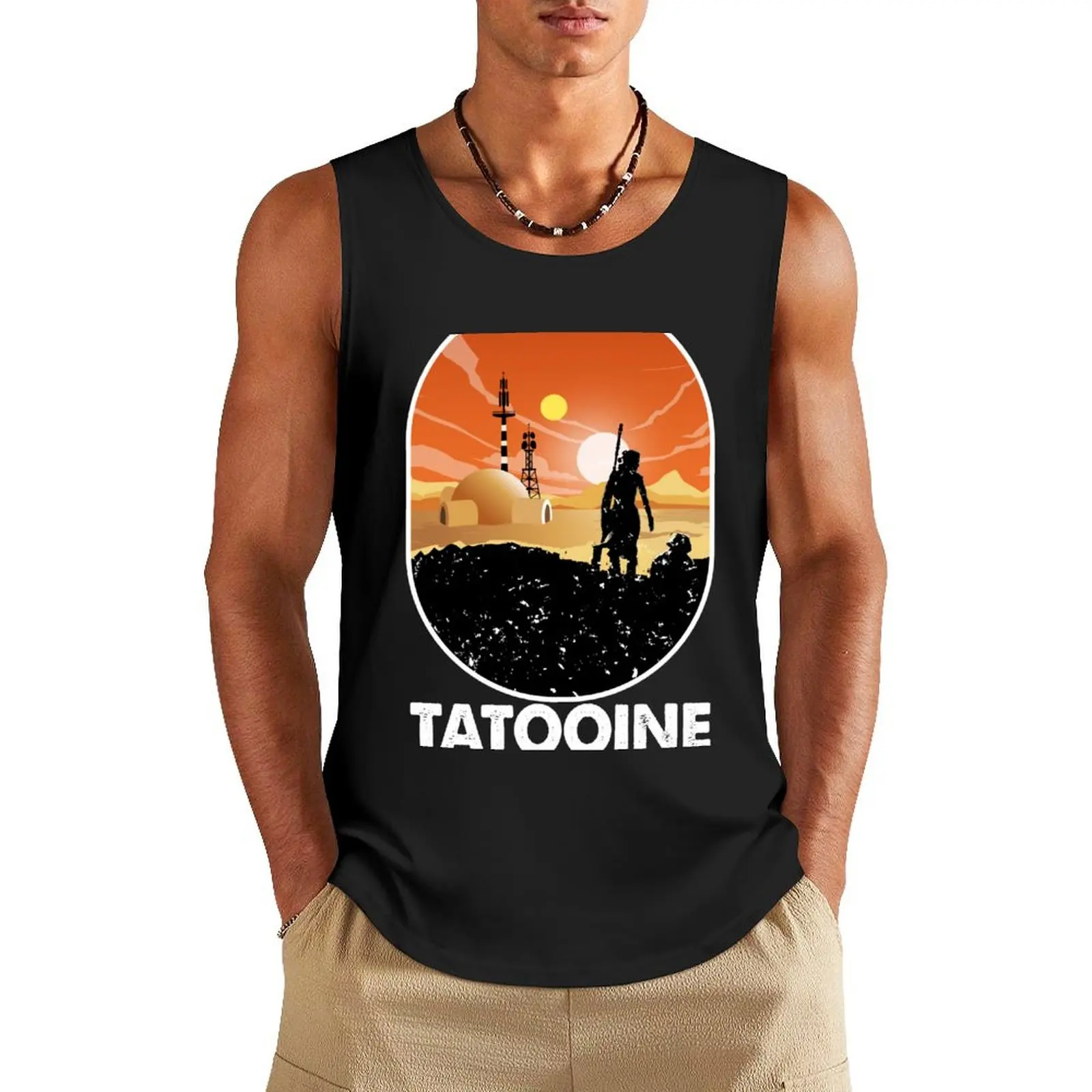 tatooine national park gift Tank Top sleeveless tshirts for men Men's clothes Men's sleeveless gym shirts