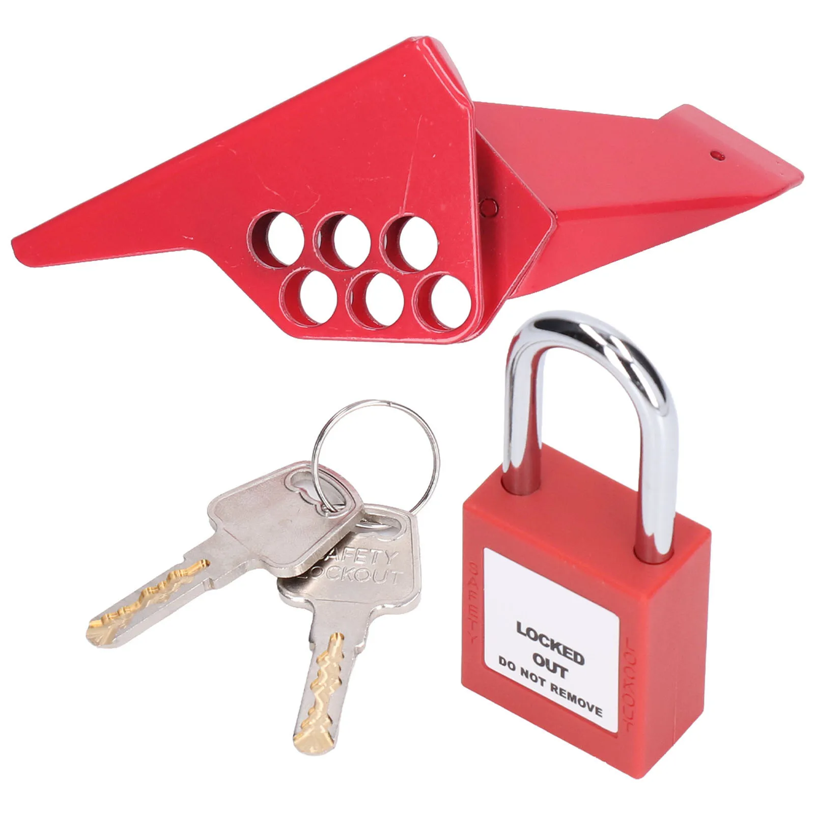 

Устройства блокировки клапана Безопасность 6 отверстий Стандартный замок шарового клапана Встроенный с навесным замком 38 мм для металлургии для электричества