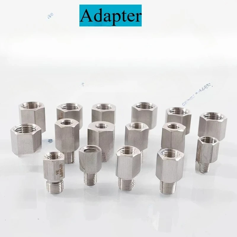 10 قطعة الضغط 304 الفولاذ المقاوم للصدأ لولبة داخلية وخارجية محول M5 M6 M8 M10 * 1 M12 M14 M20 لولبة داخلية 3/8 بوصة