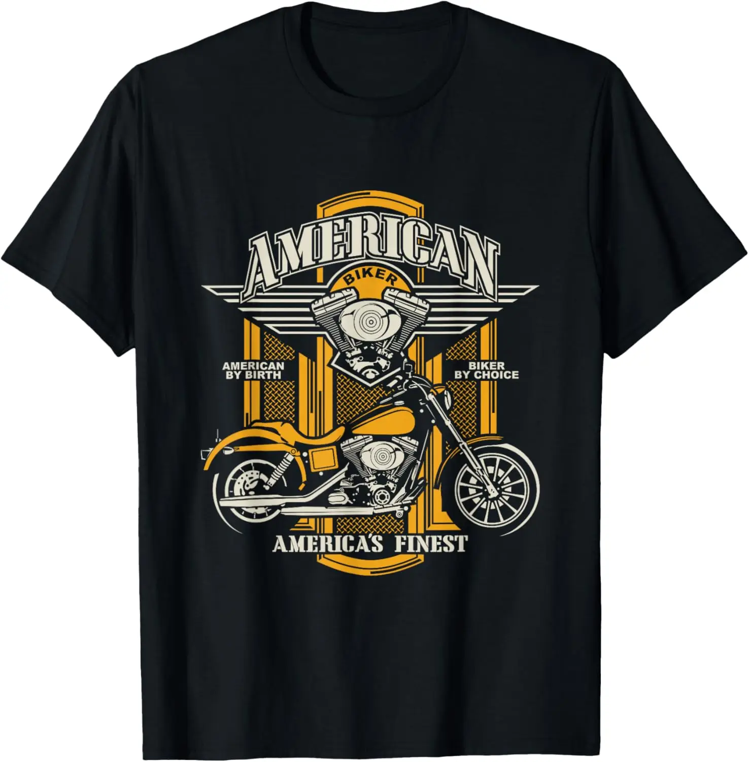 

America's Finest American Motorcycle Biker T-Shirt 100% Cotton O-Neck Short Sleeve Summer Casual Mens T-shirt Streetwear