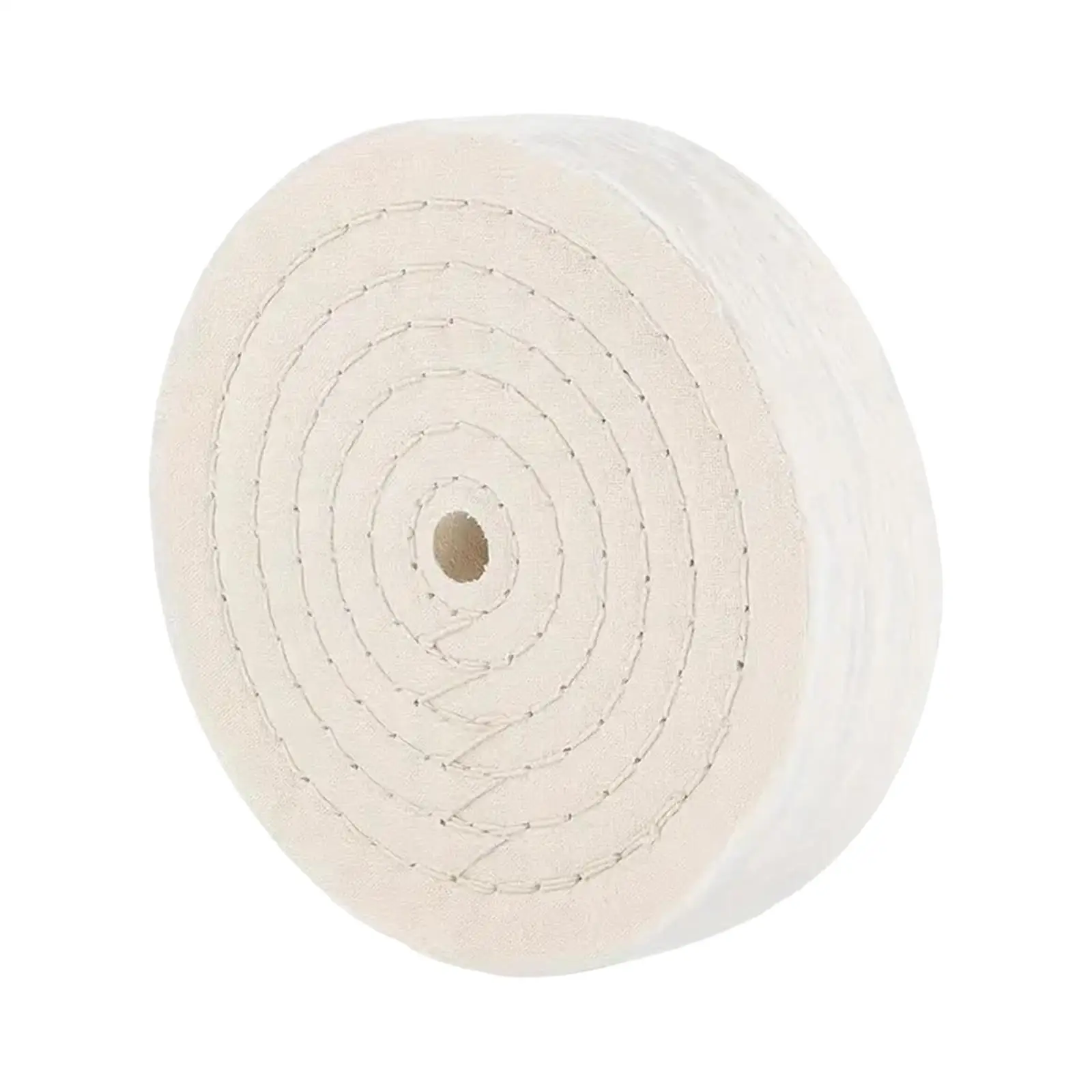 

8" Cotton Buffing Wheel for Bench Grinder Tool White Fine Cotton Polishing Metal Wood Accessories Easy Installation 5/8" Arbor