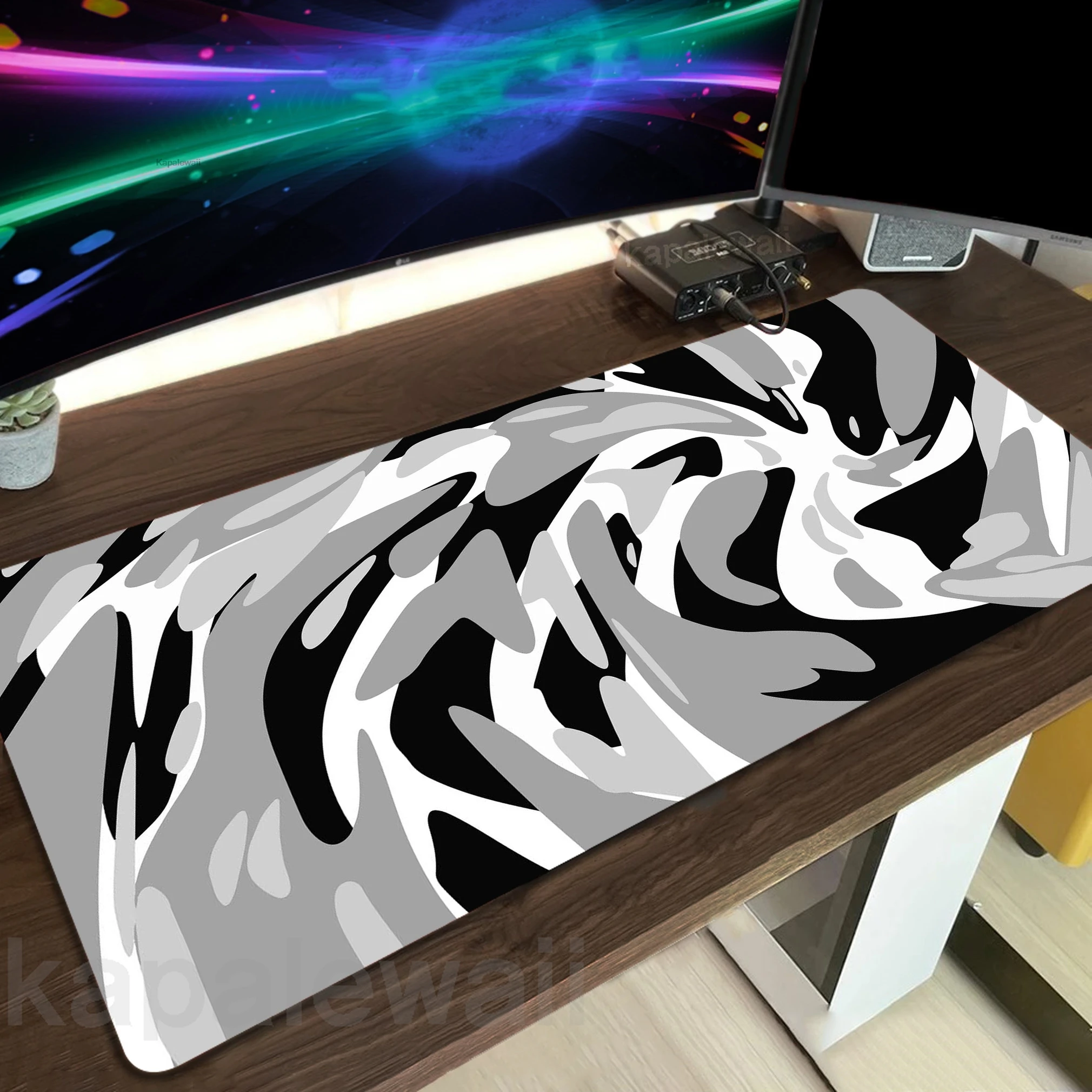 

Strata Liquid Mousepad Gaming Speed Keyboard Pads Notebook Office Mouse Pad XXL Rubber Carpet Locked Edge Mouse Mat 900x400mm