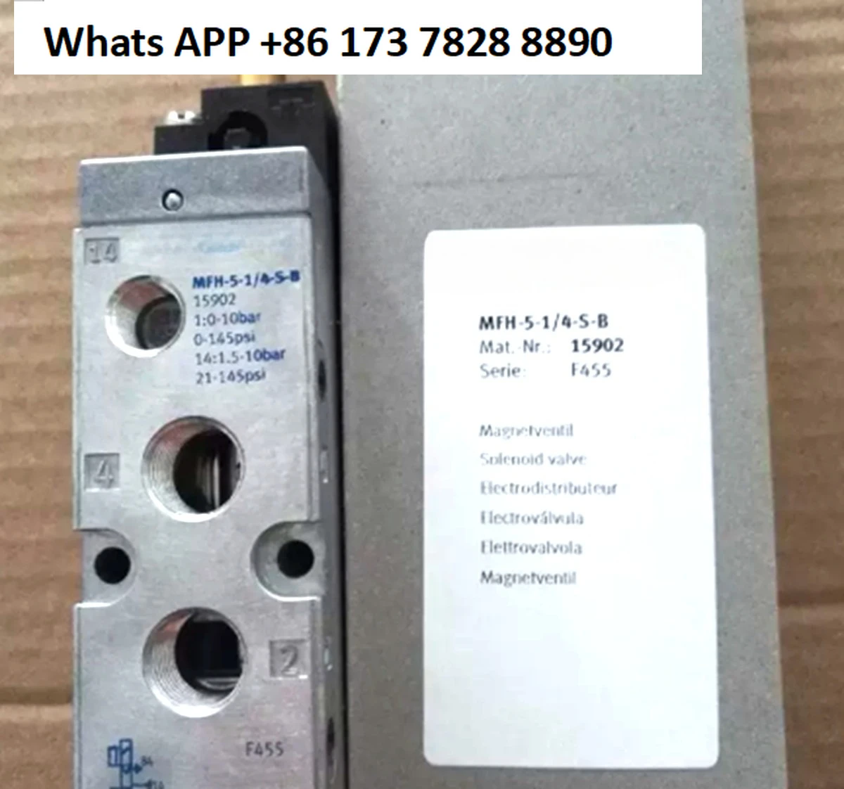 

MFH-5-1/4-S-B 15902 Solenoid Valve New One MFH51/4SB