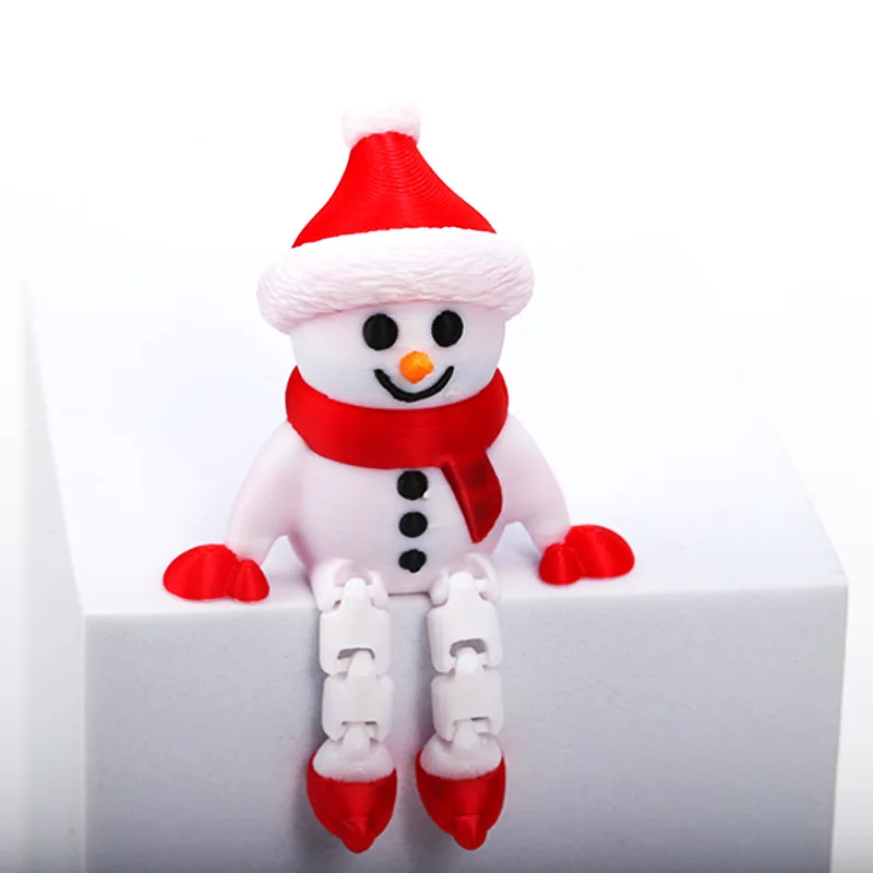 

Christmas gift 3D printed ornament toy Christmas snowman pendant Christmas decoration living room children's small gift ornam