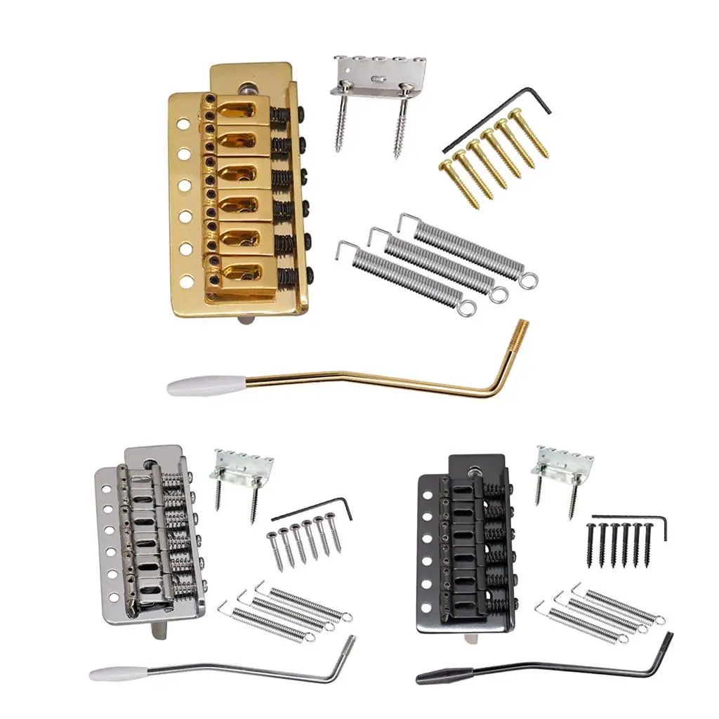 Tremolo Bridge +Hook Screws +Mount Claw+Tremolo Bar+Claw Mount Screws + Wrench Tremolo Bar Springs for Electric Guitar