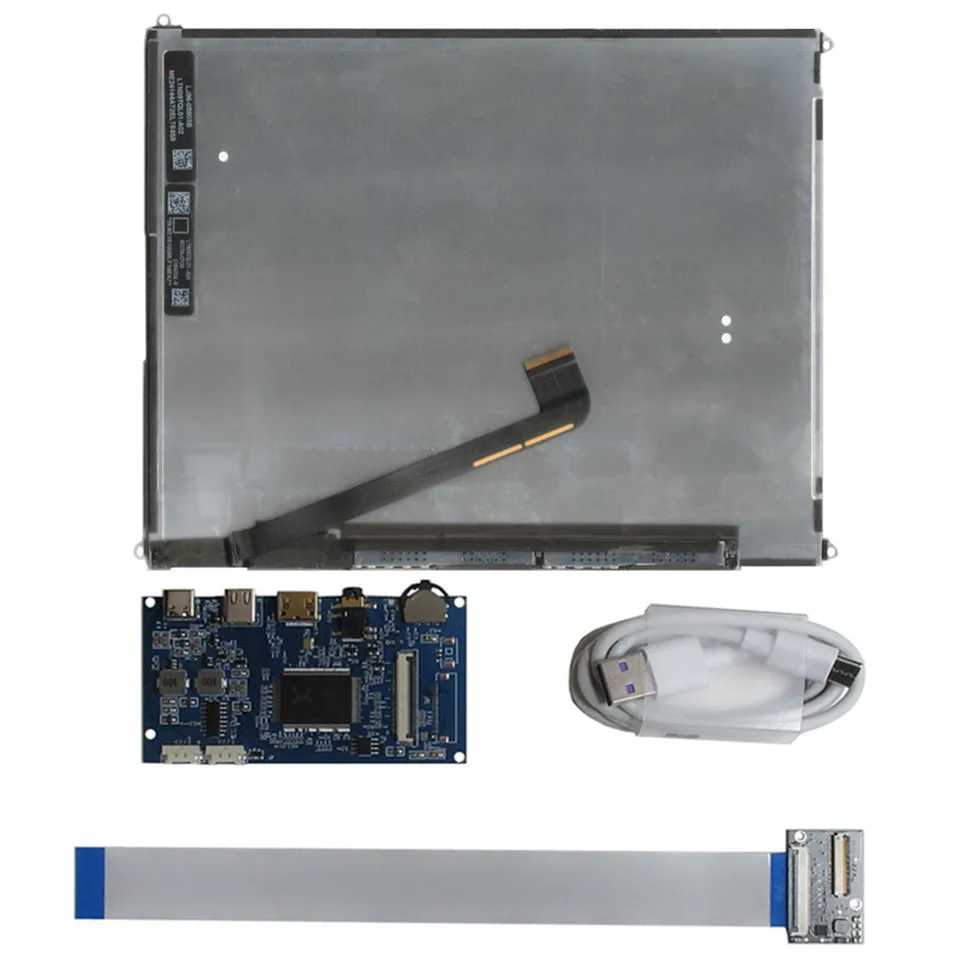 For iPad 3/4 9.7 Inch LP097QX1-SPA1 LTL097QL01 DIY IPS 2048*1536