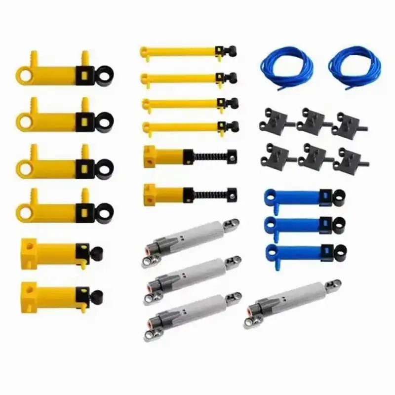 

27 шт./компл. MOC пневматический строительный комплект V2 цилиндр 19478 воздушный насос 19476 переключатель 47223 T разъем 4697b совместим с Legoeds