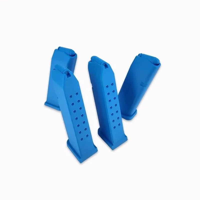 Functionless Modular Cube G17 19X Comes with A 9mm Decorative Blue Magazine Holder Accessory Model.
