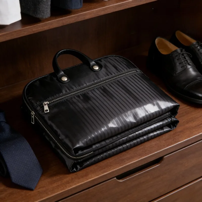 

Чехол для делового костюма, сумка для ручной переноски, пылезащитный чехол для одежды, подвесной органайзер для хранения, черный, незаменимый элемент гардероба