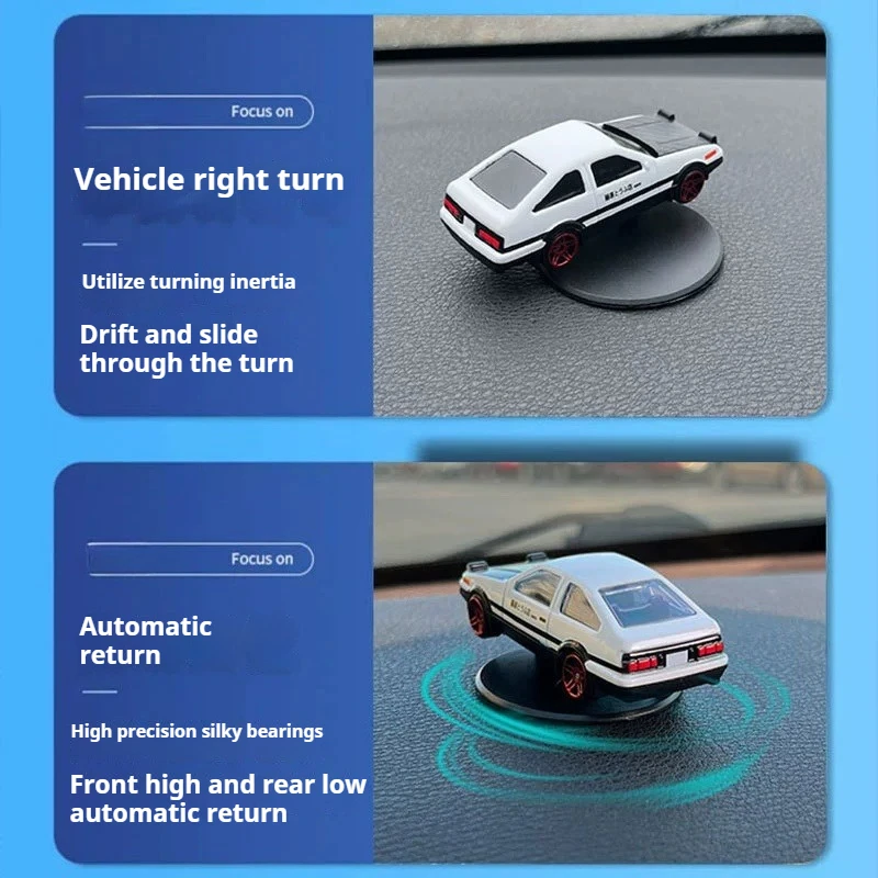 

Car Individuality Center Console Decoration Sports Car Drift Rotating Auto DashboardTurning Racing Model Car Interior Decoration