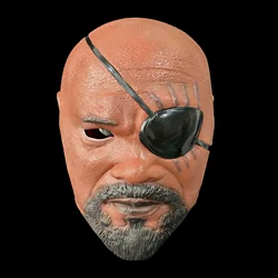 Nick Fury Agent of Shield Latex Mask, Halloween Masquerade, Carnaval Mask