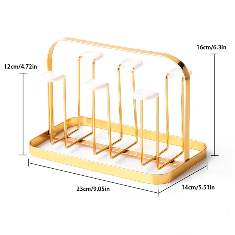 Glass Bottle Holder Coffee Mug Holder For Office Coffee Mugs Mug Organizer Metal Cup Drying Rack For Countertop Drainer Stand
