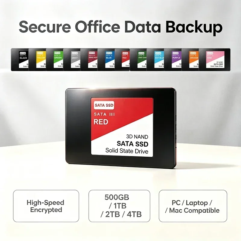 Internal Solid State Drive 2.5 Inch SATA3 Internal SSD Hard Drive 500GB 1TB 2TB High Performance Hard Disk for Laptop Desktop