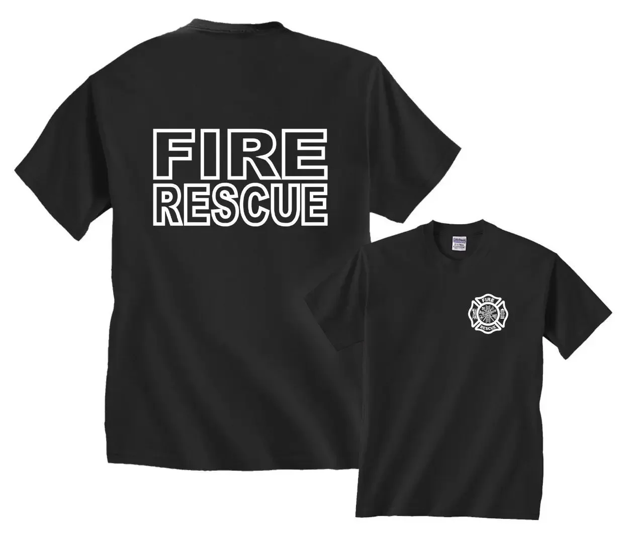 Men\'s Fashion T Shirt Hipster Tops Short Sleeve Tees Fire Rescue Firefighter Firemen Gear T-Shirt harajuku graphic t shirts new