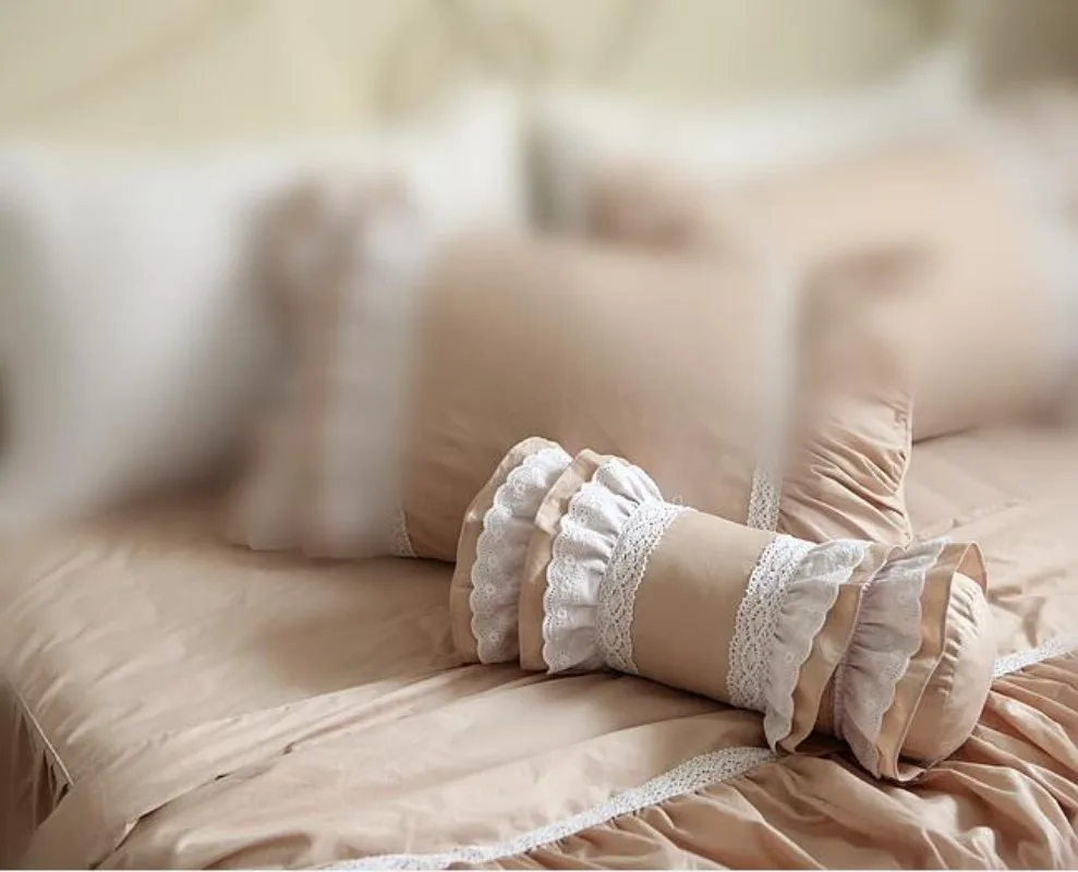 Cute Candy Cushion Cover Home Decor Ruffle Layer Lace Decorative White Pillows Cover Princess Throw Elegant Bedding Sofa Cushion