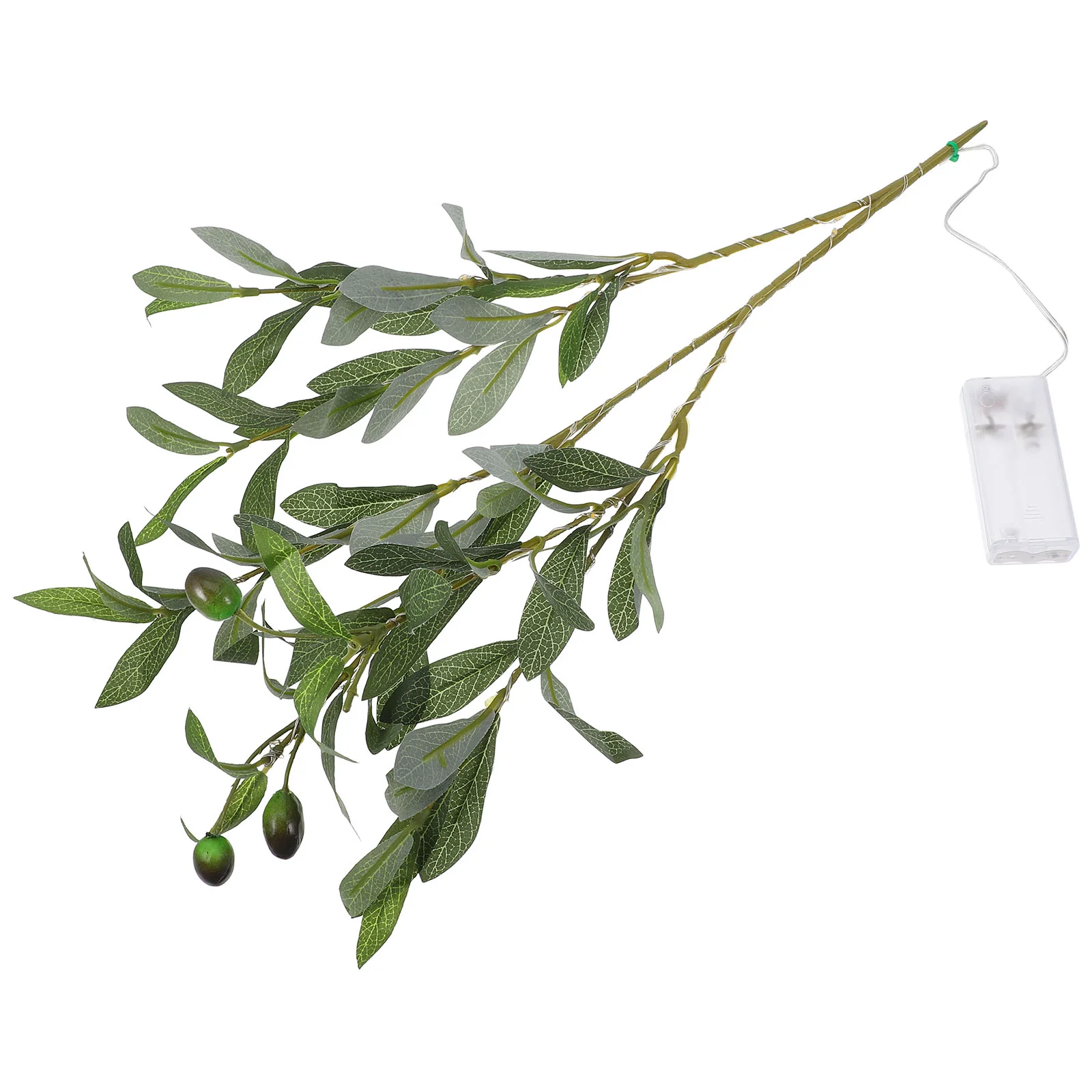 

Wreath Household Simulated Olive Leaf Lamp Abs Resin Pvc Artificial Greenery Stem Tree Branches