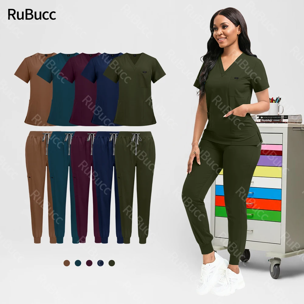 Nieuwe Mode Medische Uniformen Mannen Verpleging Scrubs Joggers Pakken Unisex Chirurgie Vrouwen Uniformen Mannelijke En Vrouwelijke Arts Chirurgische Sets