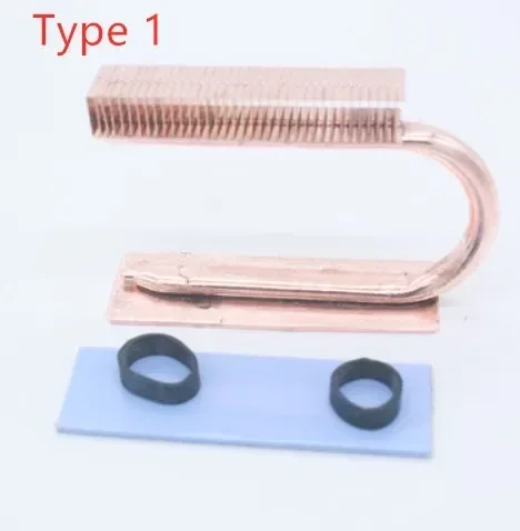 All Copper Heat Pipe M2 SSD Radiator, M.2 NVMe Solid State Disk Heatsink 2280 22110