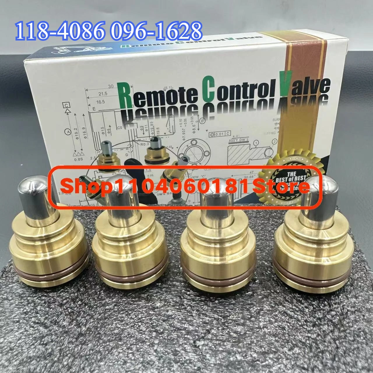 

118-4086 096-1628 Комплект поршня пилотного клапана для Caterpillar CAT 320B 320C 307C, 308C,311,311B,311C,320D,311D,336D,330C,349D,313D
