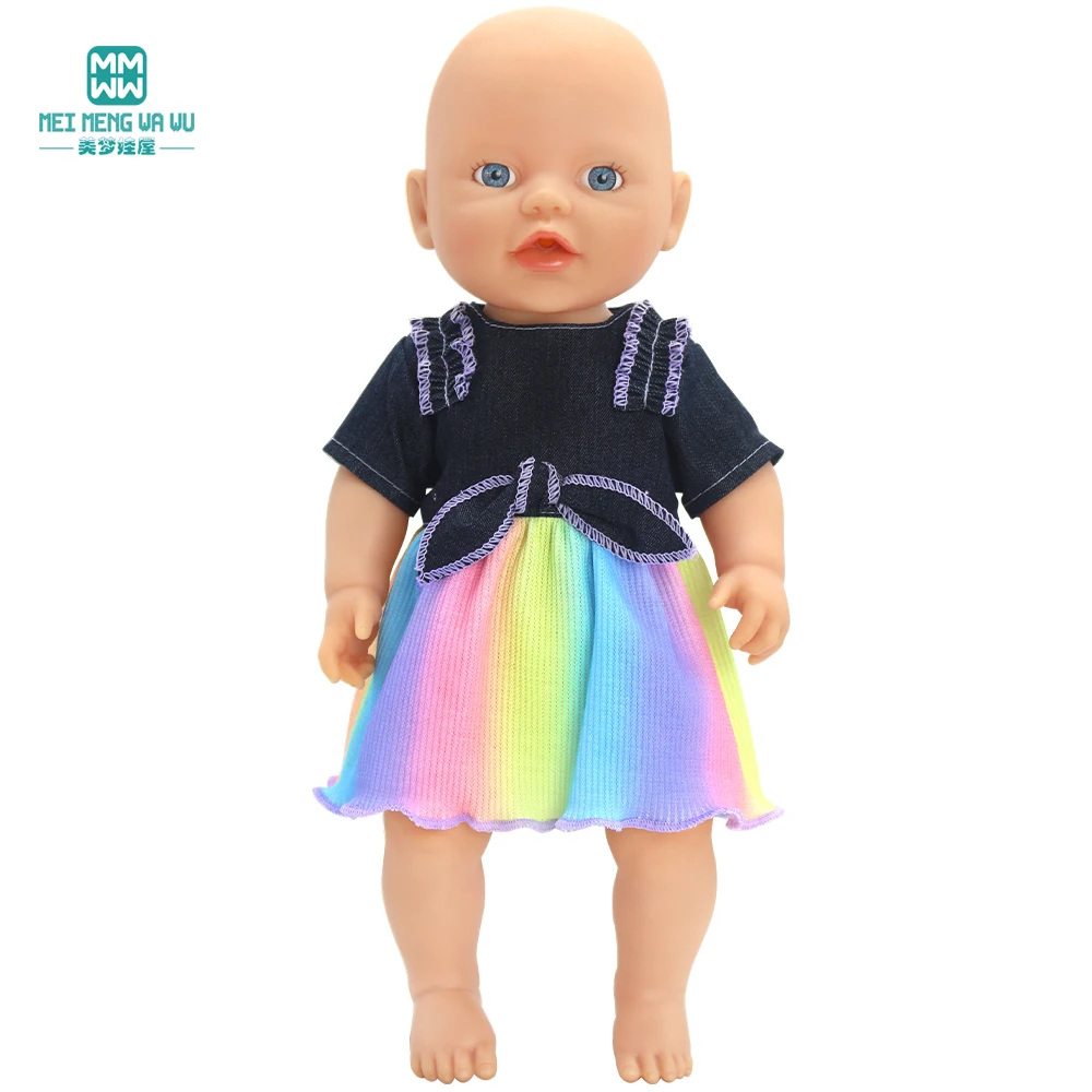 NEW Doll clothes Fashion T-Shirt jumpsuit dress for 12inch 30-40cm BABY ALIVE Nenuco Nancy Doll accessories