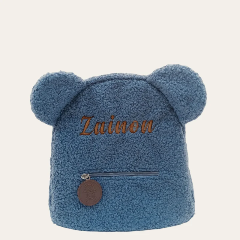 Women's Backpack Embroidered Toddler Bag Fashion Shoulder Bag Mini Bag Parent-child Bag Cute Bear Ear Crossbody Bag Festival