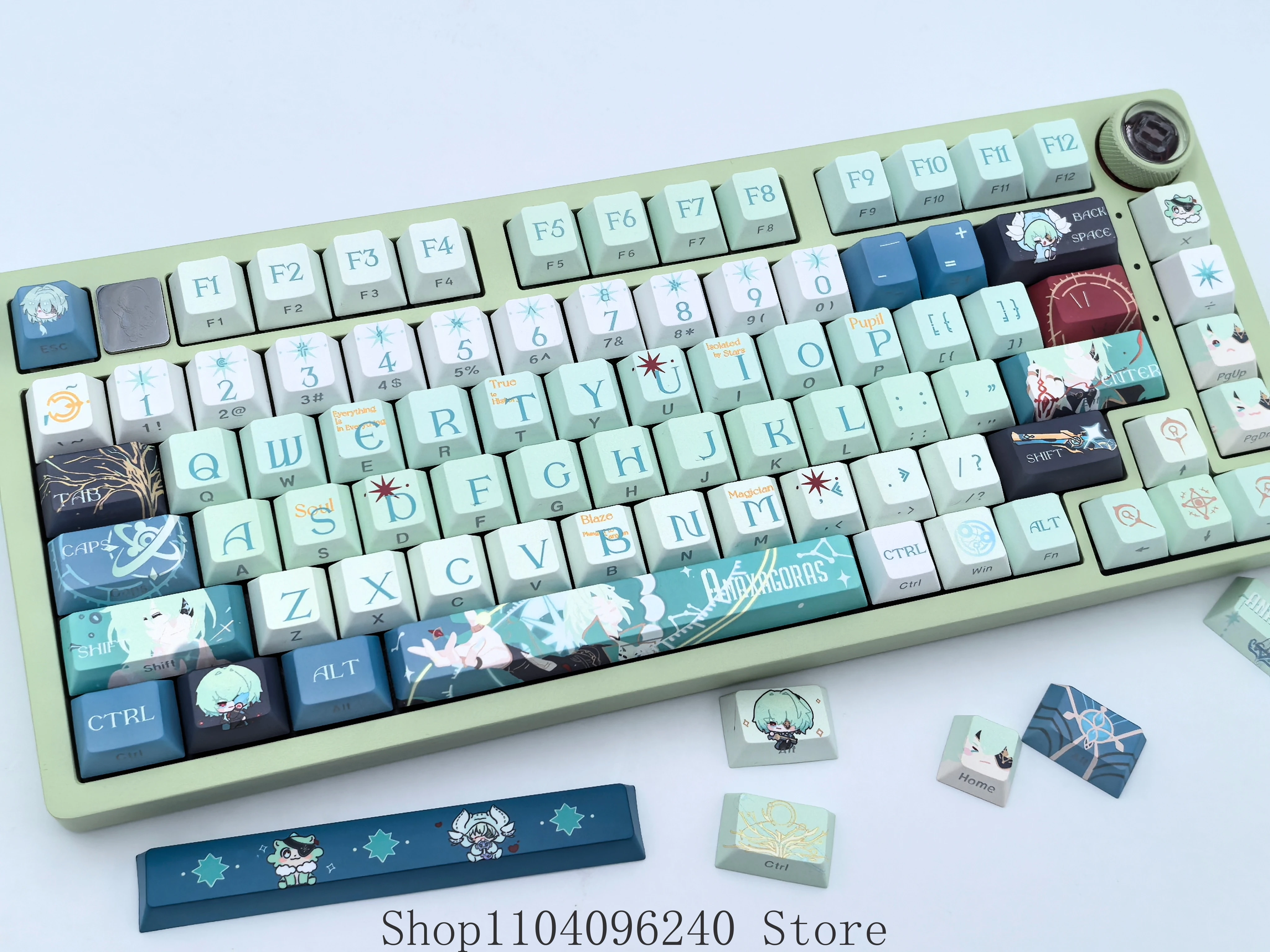 

Honkai: Star Rail Anaxagoras Theme Keycaps Key Cherry Profile Pbt Thermal Sublimation Mechanical Keyboard Anime Keycaps