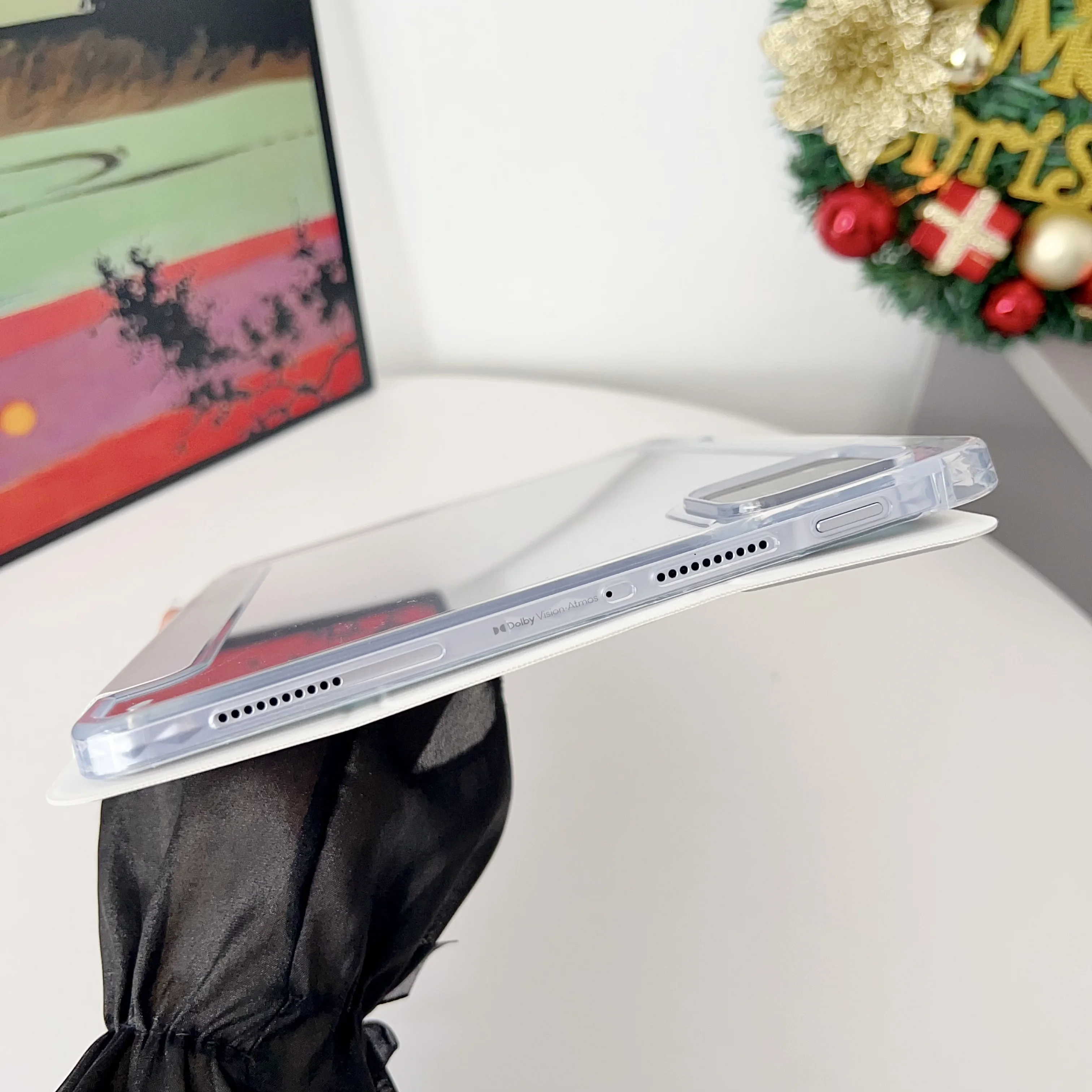 

Для Xiaomi Redmi Pad 2 6 7 8 pro Прозрачный защитный чехол из искусственной кожи + ТПУ для MIPad SE11 со складной подставкой, чехол для планшета