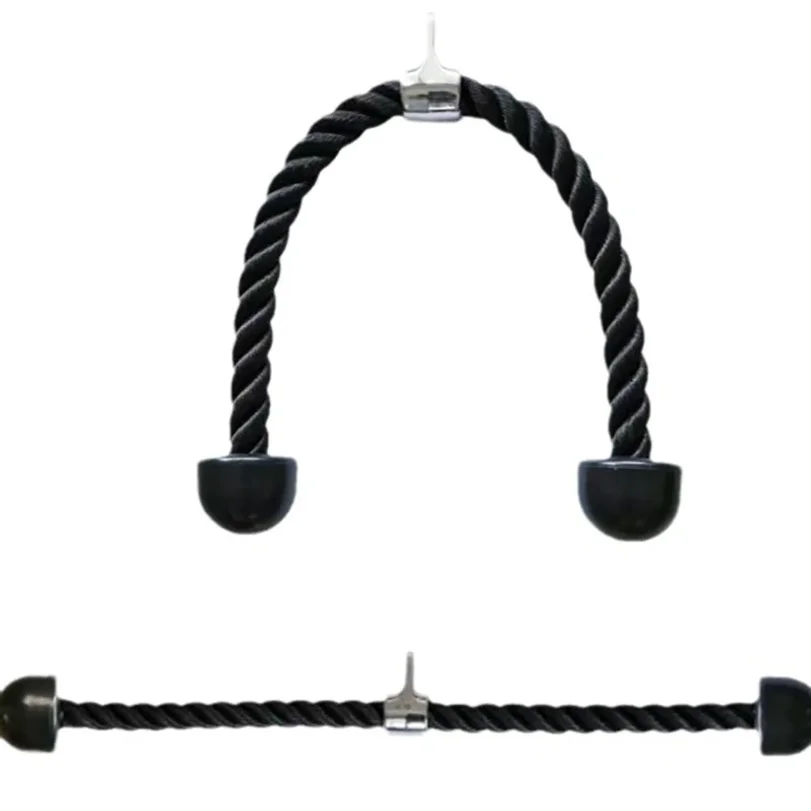 Cuerda de Tríceps de 70 cm para Gimnasio en Casa, Máquina de Poleas para Ejercicios de Bíceps, Tríceps, Espalda y Hombros