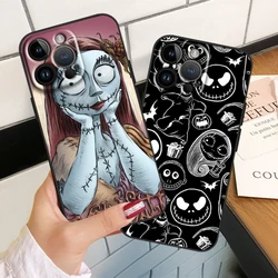 Funny Jack Skellington TPU Cover For Apple iPhone 15 14 13 12 11 XS XR X 8 7 Pro Max Plus Mini Black Phone Case