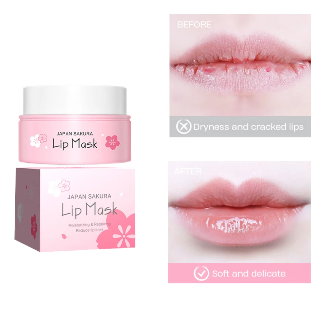 Mascarilla de Labios Para dormir, máscara de Labios Hidratante, Hidratante, Exfoliante Para Labios