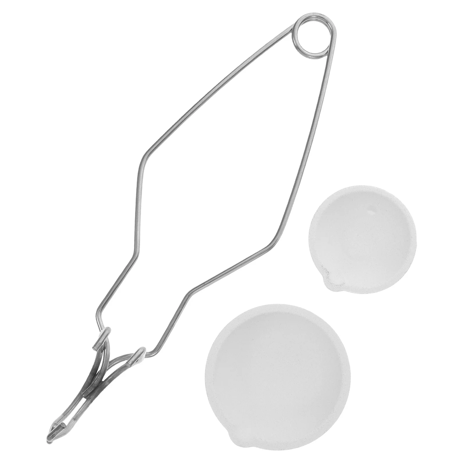 

Crucible Set 2 Bowls Quartz 100g 250g for Gold Silver Melting Jewelry Metal Casting Smelting Kit Includes Tong