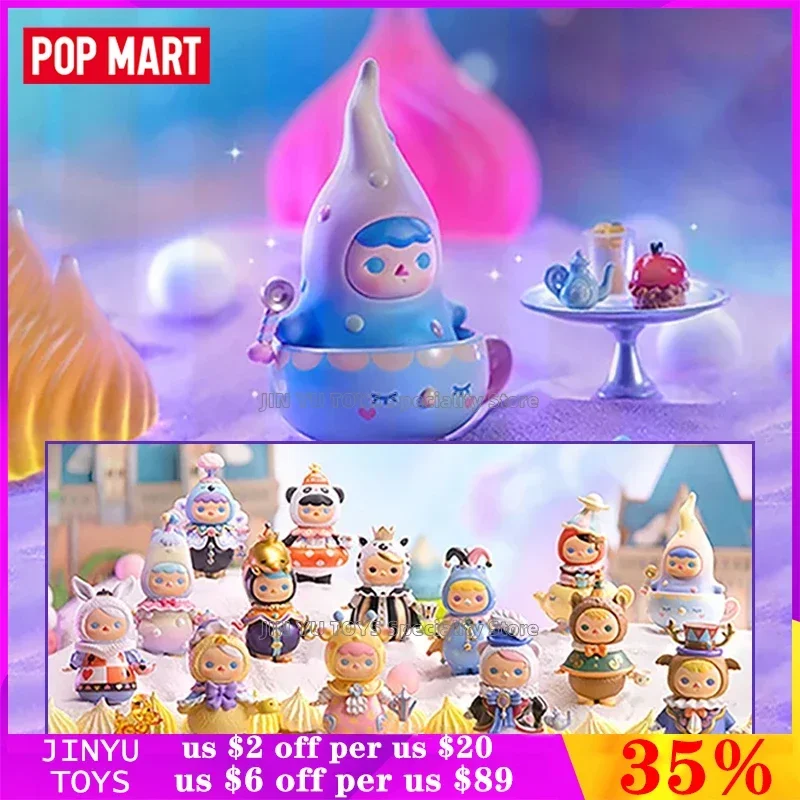 

POP MART PUCKY ANIMAL TEA PARTY Series Blind Box Toys Anime Action Figure Room Ornament Surprise Box Kids Birthday Surprise Gift