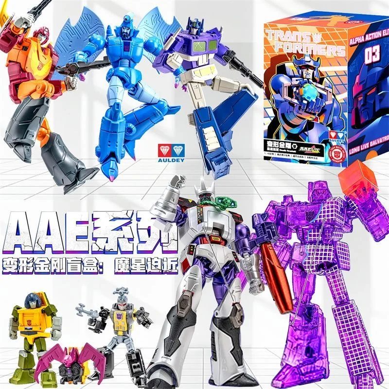 AULDEY Transformation Blind Box AAE Series Wave Dark Star Approaching Articulated Figure Galvatron Megatron Optimus Prime Toy