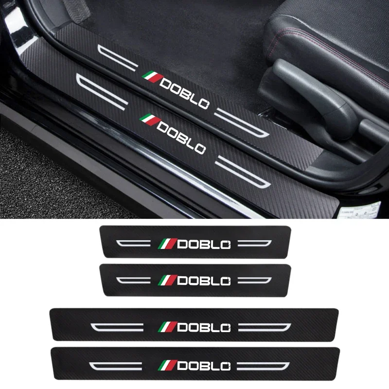 Car Door Edge Protector Stickers for Fiat DOBLO Auto Door Sill Stirps Anti Scratch Trunk Bumper Film Threshold Guards Decals