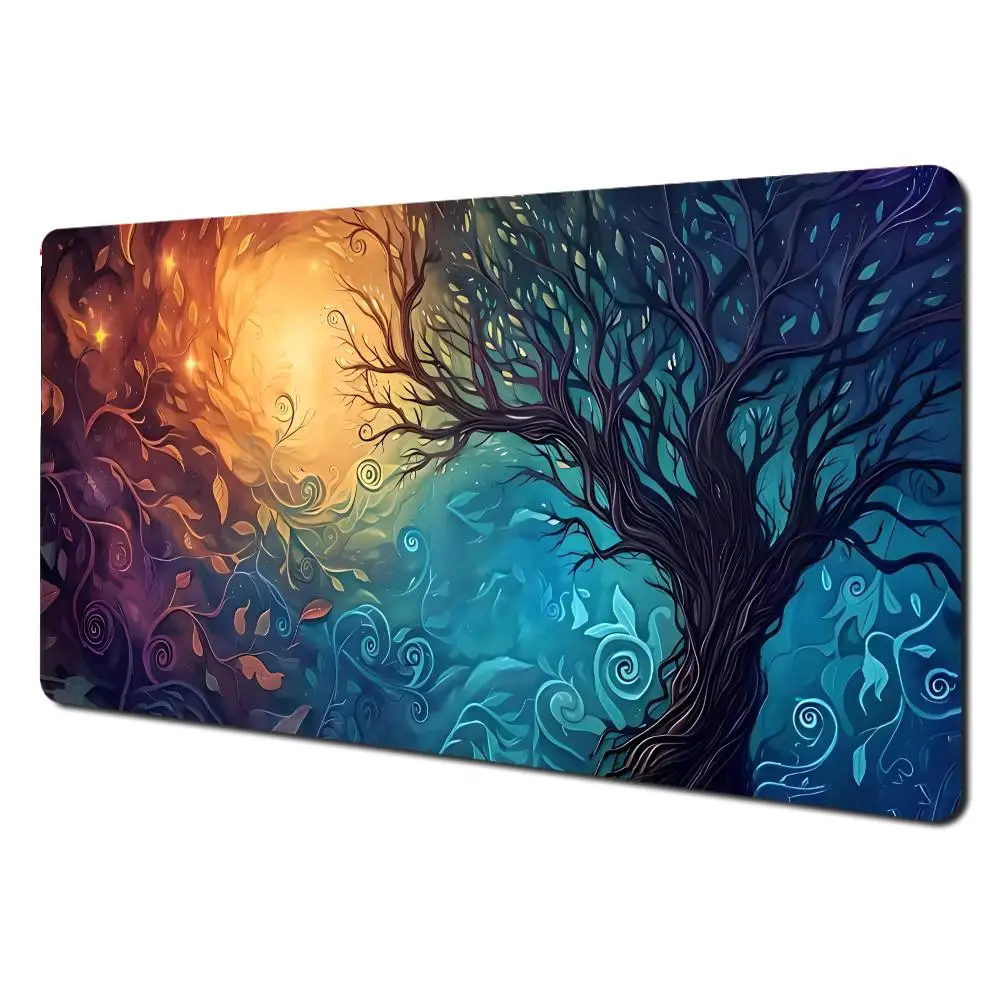

Colorful Tree of Life magic Mouse Pad Large Gaming Non-slip Extended Pads Computer Laptop Gamer Keyboard Tablet Mat PC Playmat