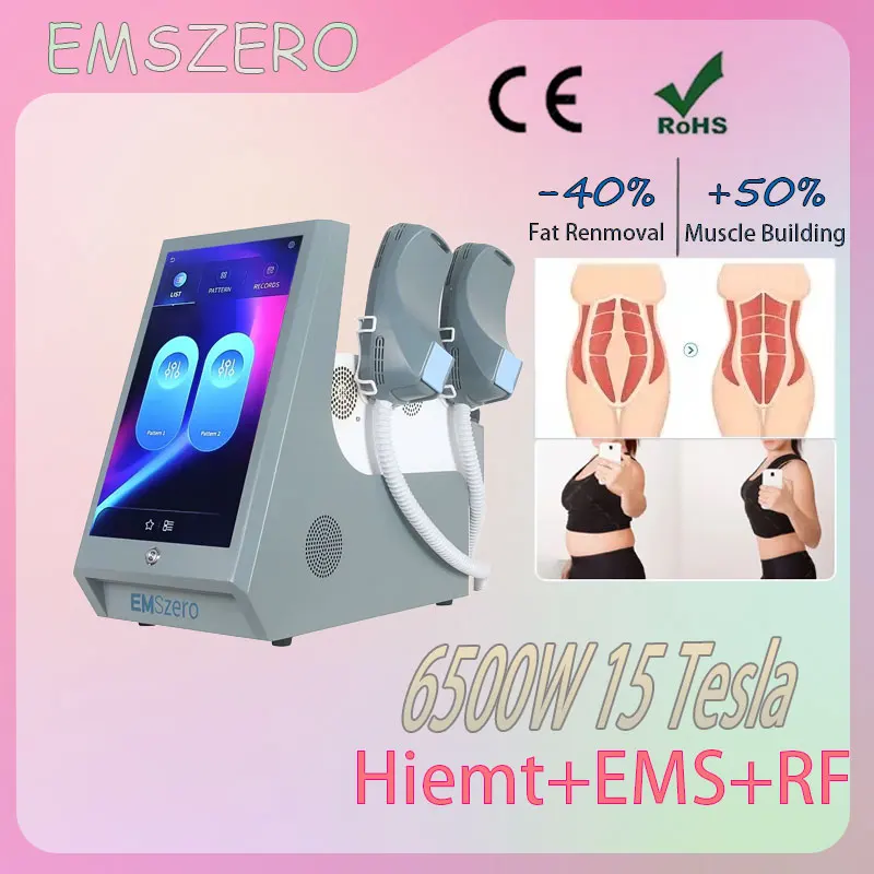 

EMS Body Shaping Machine Professional Electromagnetic 6500W EMSZERO Fat Burning Exercise Muscle Machine RF Technology