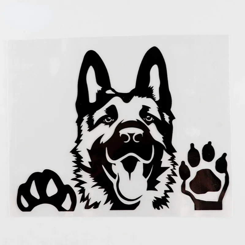 

Car Sticker Art Decal German Shepherd Vinyl Black/Silver Sunscreen Waterproof 15cm