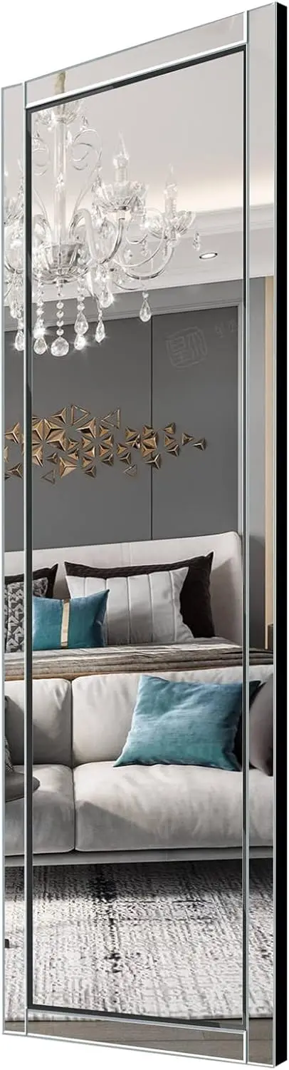 

24x 65" Full Body Mirror Full Length Mirror Wall Mounted Reflect Frame Large Floor Length Mirror,Over Th