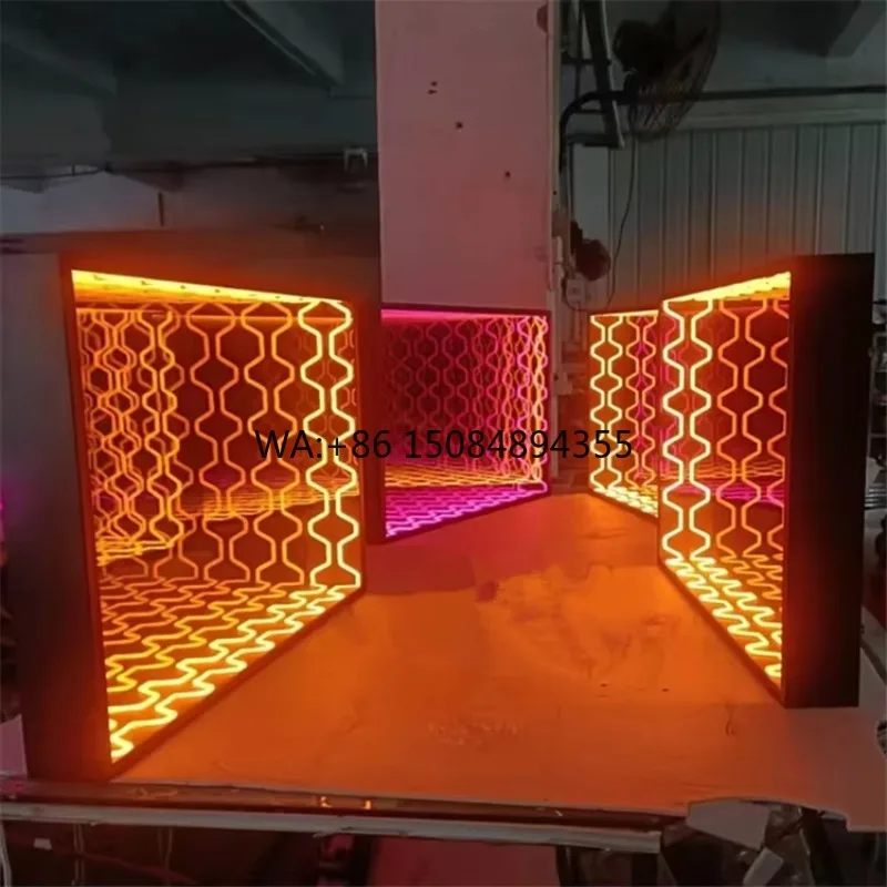 

LED Infinity Mirror 3D Signage Letters Advertising Taxi Car Park Office Schools Hospitals Companies Yellow Light Effect Channel