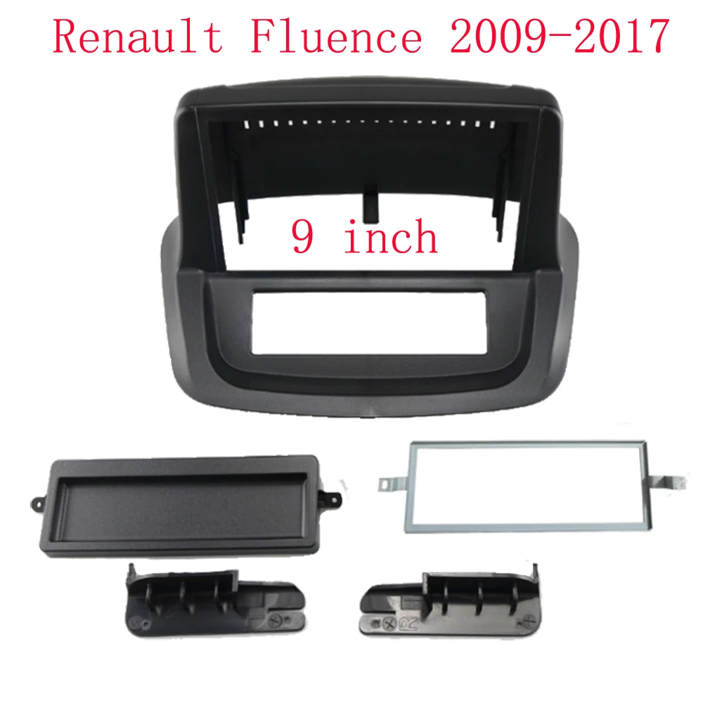 

9-дюймовая автомобильная панель радиоприемника для RENAULT Fluence 2009-2017, комплект приборной панели, установка лицевой панели консоли, GPS-адаптер, 9-дюймовая пластина, отделка