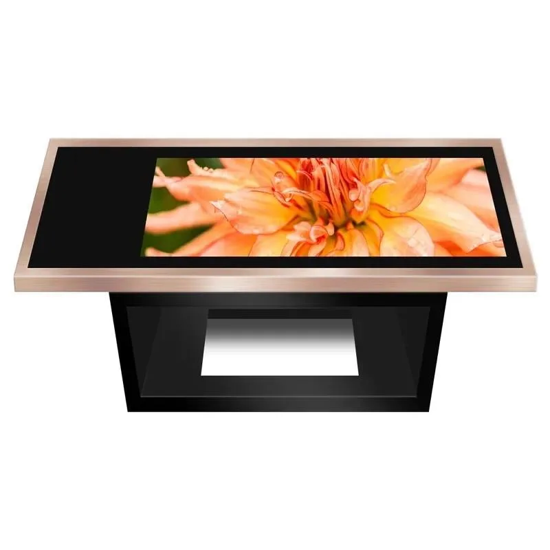 for Smart Refrigerator Coffee Table 10mm Tempered Glass Countertop Low Noise Refrigerated Storage Bar Table Suitable for home