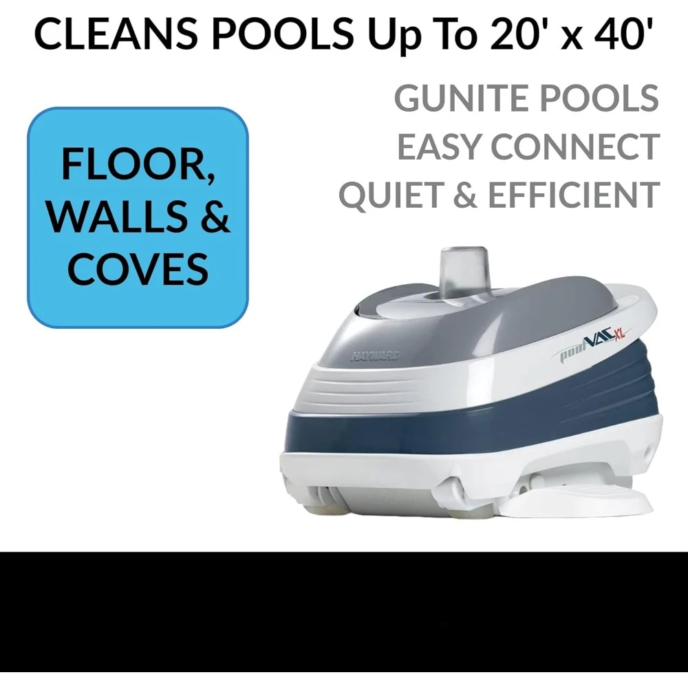 W32025ADC PoolVac XL Suction Pool Cleaner for In-Ground Gunite Pools up to 20 x 40 ft. with 40 ft. Hose (Automatic Pool Vacuum)