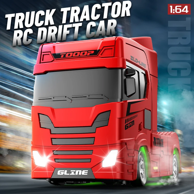 1:64 Mini Drift RC Truck 4WD Full Proportional Control 15KM/H High-Speed 2-Speed Type-C Charging - Kids Birthday Gift