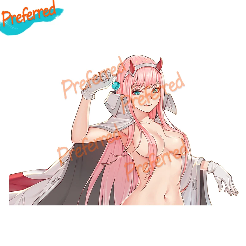 Creative Cool Big Car Stickers for Darling In The Franxx Zero Two Anime Sexy Decals Vinyl Car Whole Body Decor