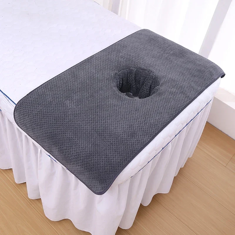 40x80cm Beauty SPA Massage Table Planking Face Towel With Hole Thickened Towel For Hospital Hotel Beauty Salon Supplies