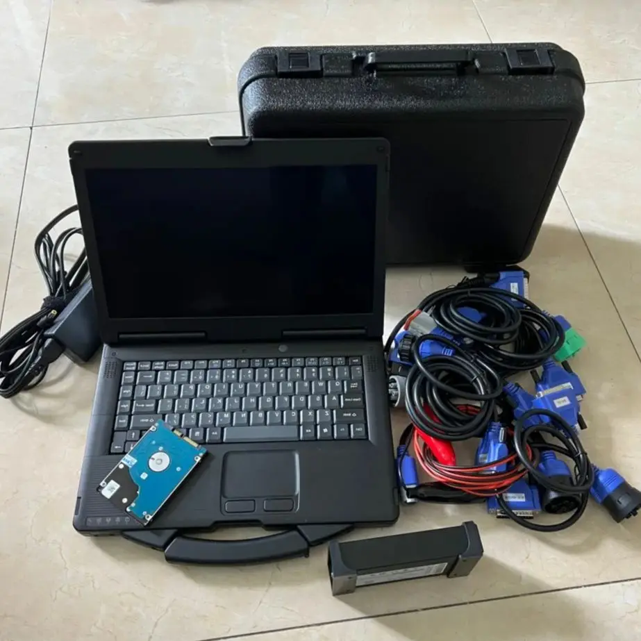 heavy duty tools for trucks dpa5 Dearborn Protocol Adapter usb link hdd Software in laptop cf-53 i5cpu 8GB full set