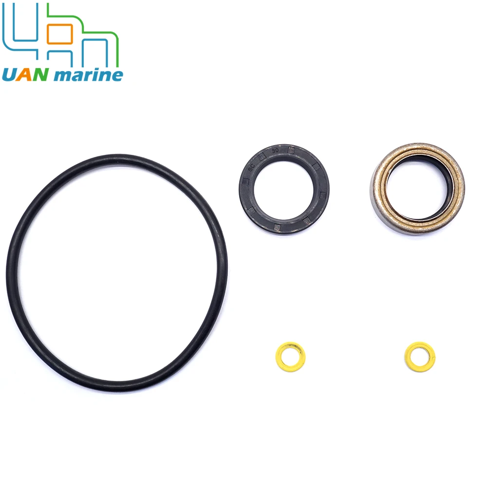 Drain Fill Washer Gasket Lower Unit Seal kit Prop Shaft Oil Seal For Mercury3.0L 225 & 250 EFI 26-14077 26-12224 O-ring25-896524