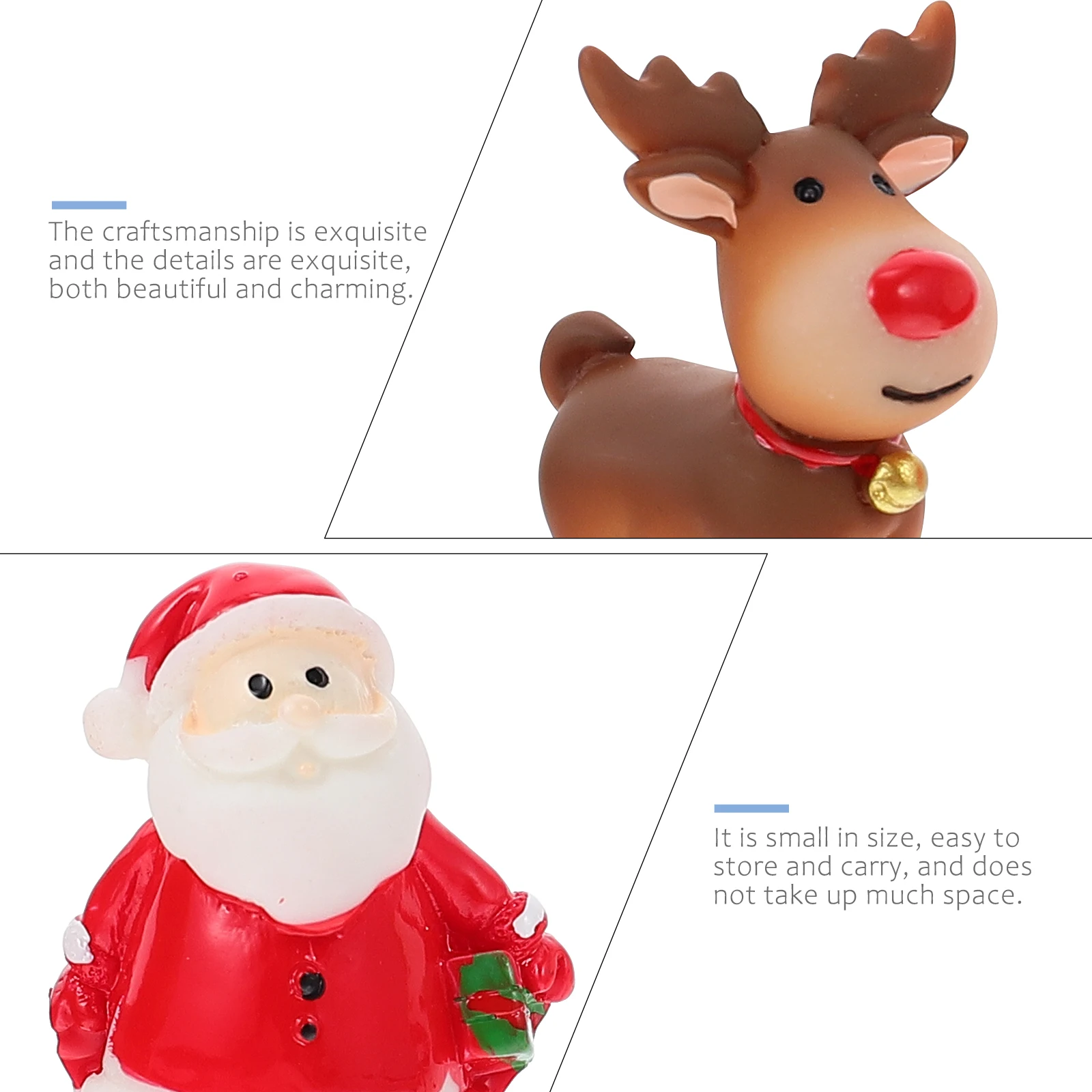 

5 Pcs Micro L Resin Micro L Adornment Desk naments Reusable Office Decorations Holiday Props
