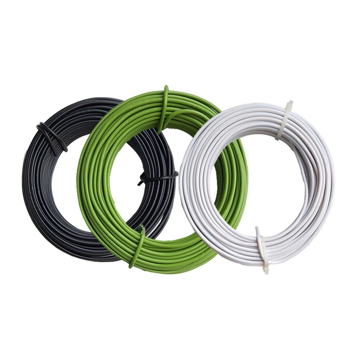 10m/20m Plant Climbing DIY Wire Iron Coated Plastic Twist Tie Vines Plant Support Pole Potted Bonsai Fixing Bracket Garden Decor